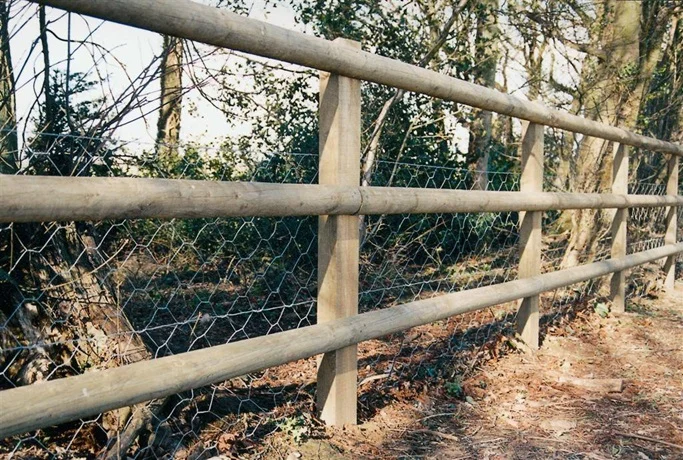 Jacksons Nailed Square Post And Rail Fencing image 2