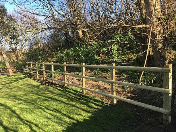 Jacksons Nailed Square Post And Rail Fencing image 3