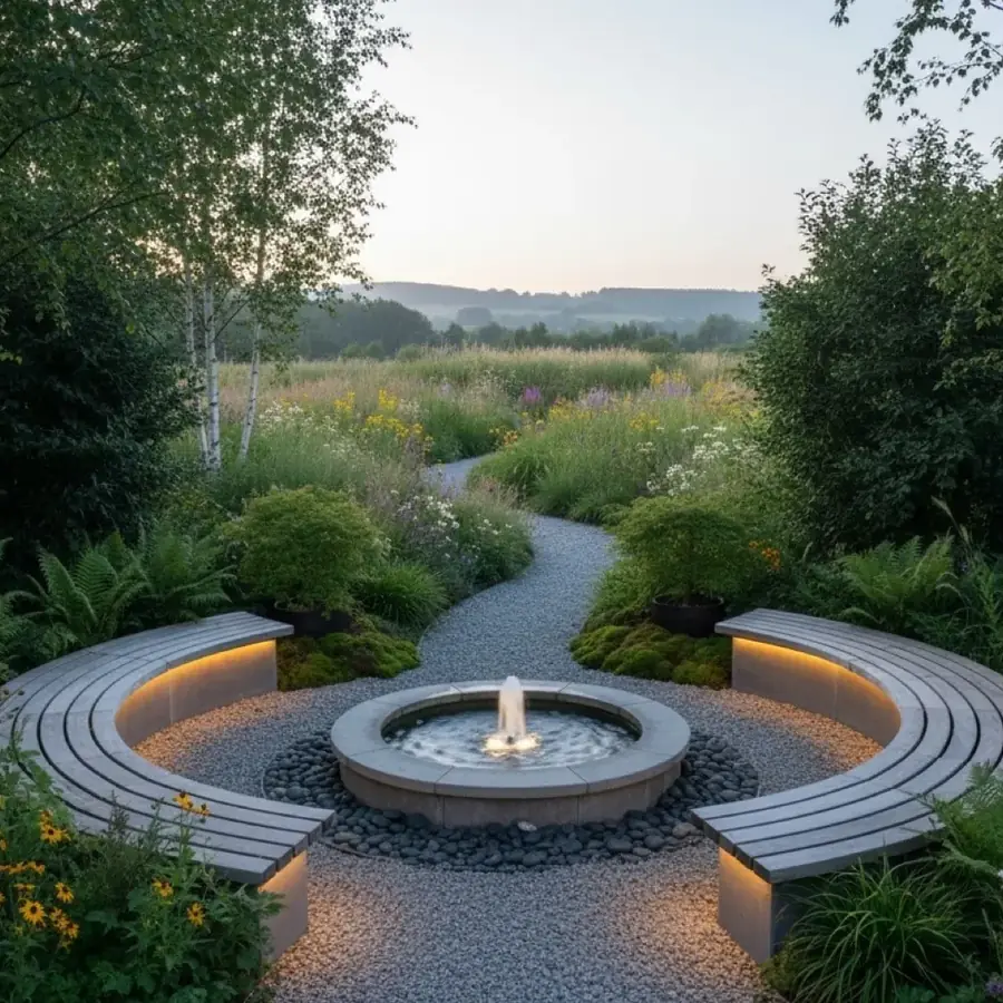 Photoreal 3D render from the George-Stone Gardens design studio, produced before construction began