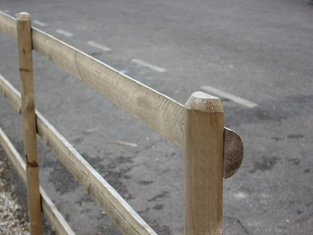Jacksons Nailed Half Round Post And Rail Fencing image 2