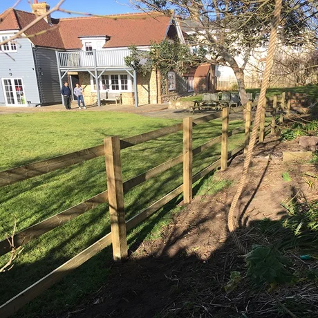 Jacksons Nailed Square Post And Rail Fencing image 6