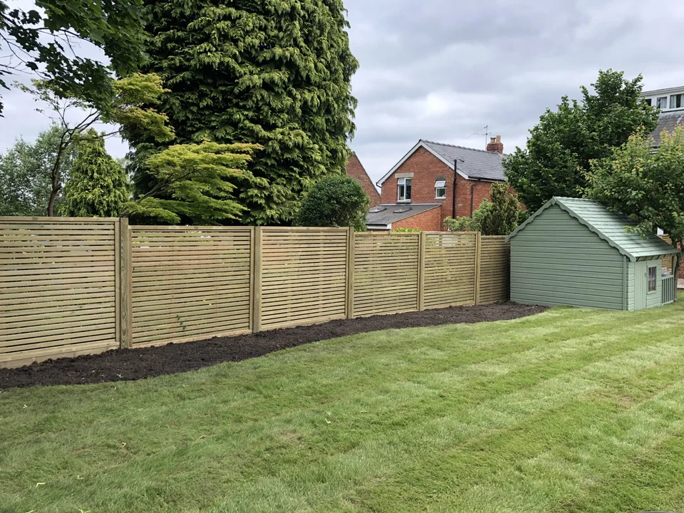 Garden fencing installed by George-Stone Gardens