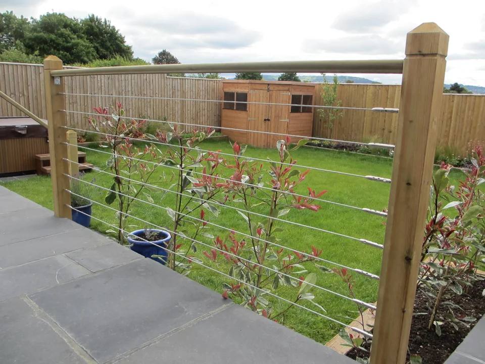 Wire Balustrading by George-Stone Gardens