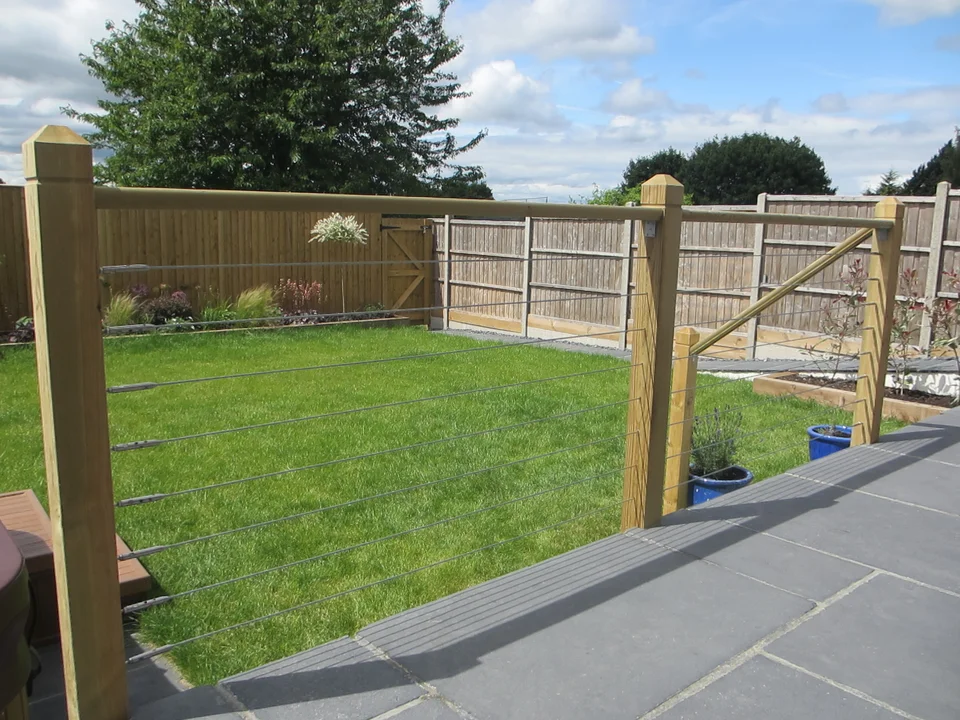 Wire Balustrading by George-Stone Gardens