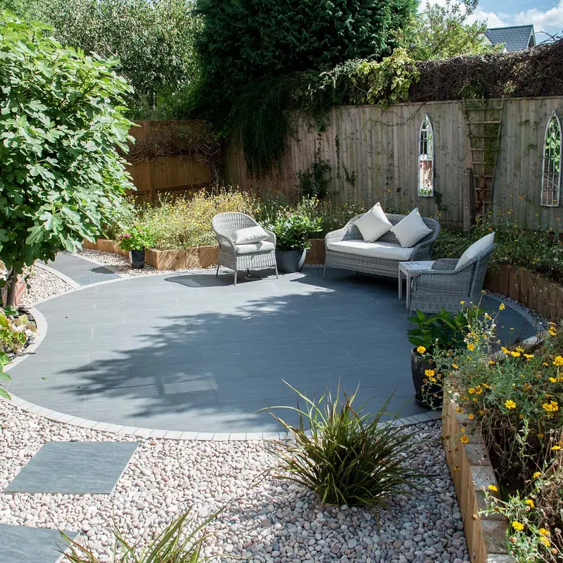 Multiple Seating Zones in Mature Garden — image 1