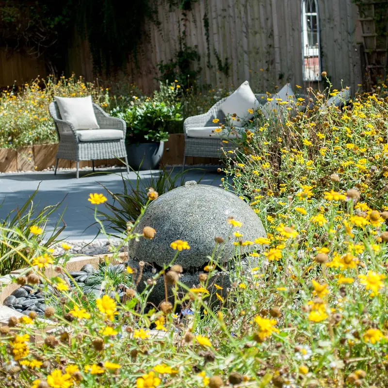 Multiple Seating Zones in Mature Garden — image 2