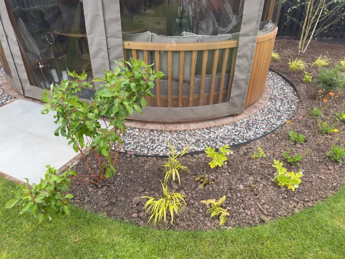 Waterlogged New Build Garden — the build
