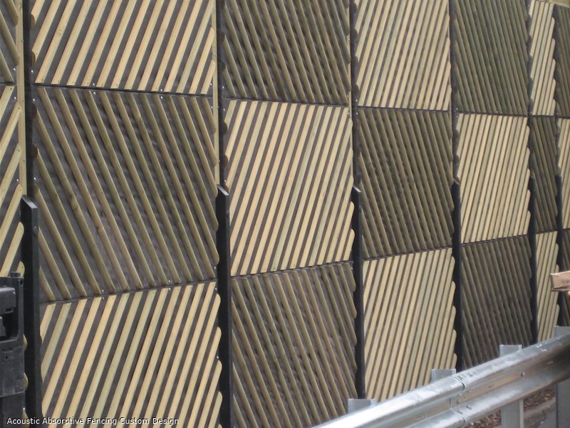 Acoustic Absorptive Fencing Custom Design 1 Acoustic Absorptive Fencing Custom Design 1
