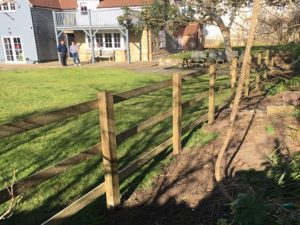 post and rail fence