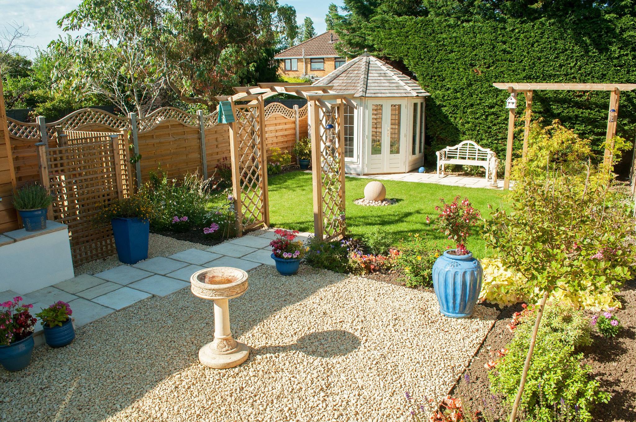 landscaped garden by gs gardens