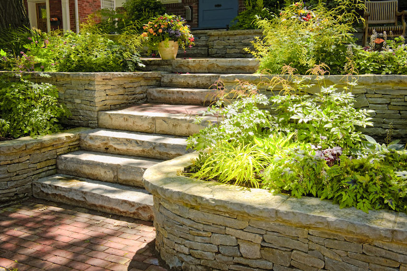 garden design attractive steps and walled flowerbed garden design attractive steps and walled flowerbed