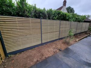 Composite fencing installation